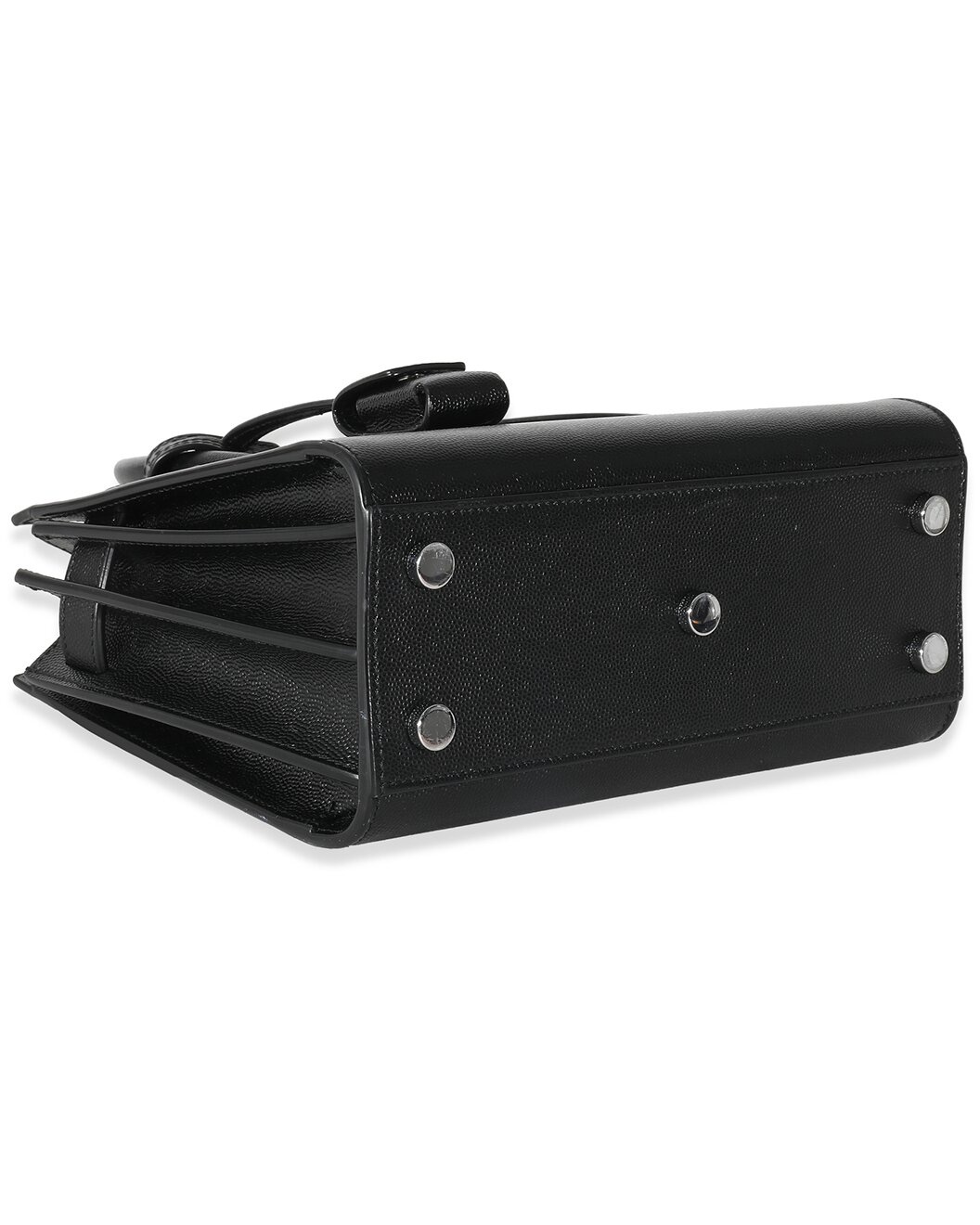 Saint Laurent Black Grained Leather Nano Sac De Jour (Authentic Pre-Loved) - 5