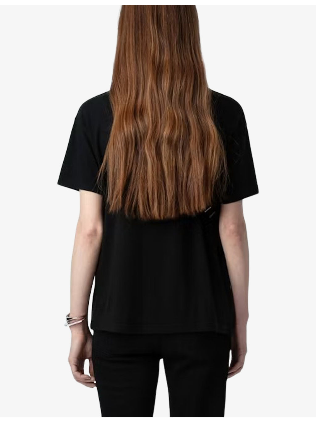 Marta diamante-embellished short-sleeve cotton-blend T-shirt - 4