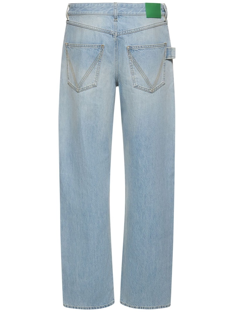 Straight cotton denim jeans - 5