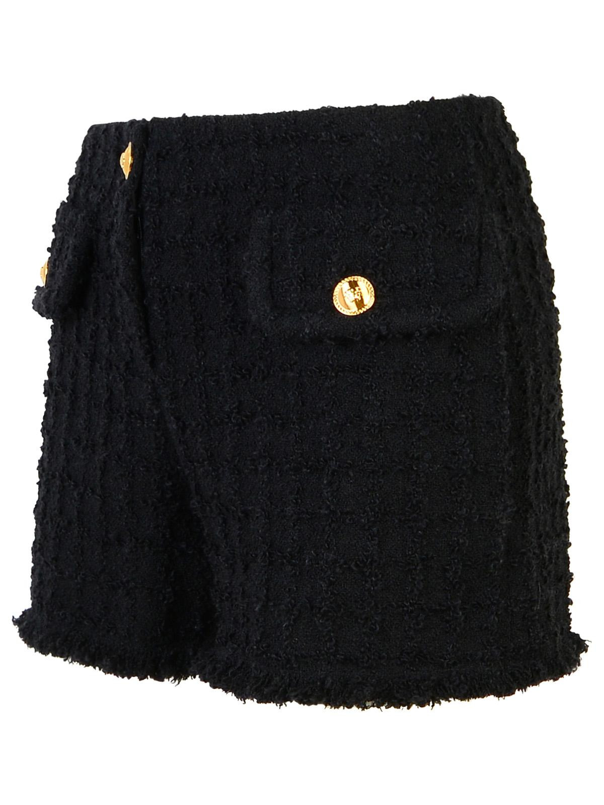 Versace Black Virgin Wool Blend Shorts Women - 2