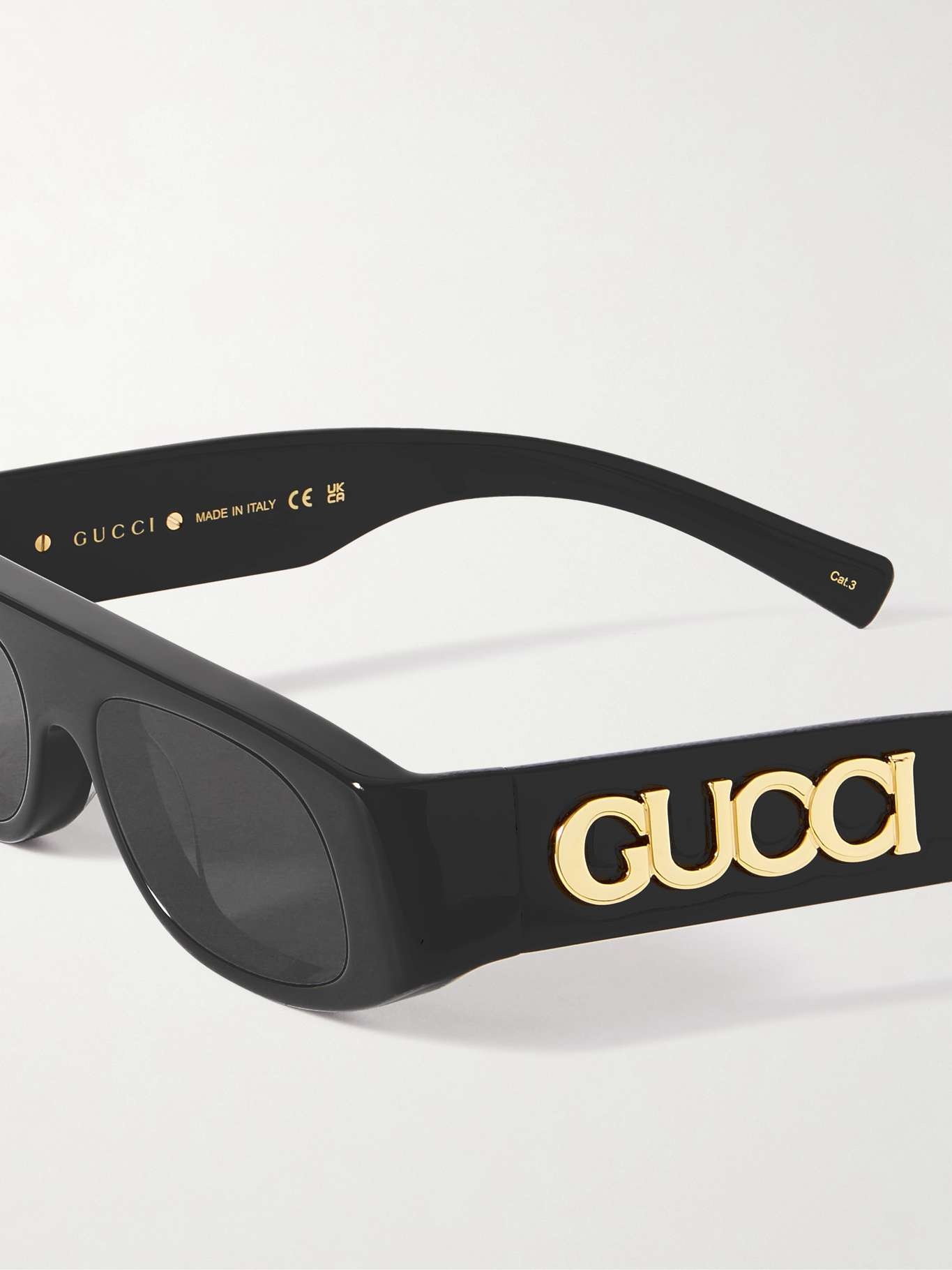 Rectangular-frame acetate sunglasses - 4