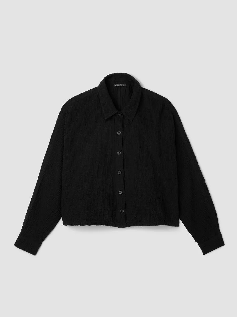 Organic Cotton Doubleweave Classic Collar Jacket - 1