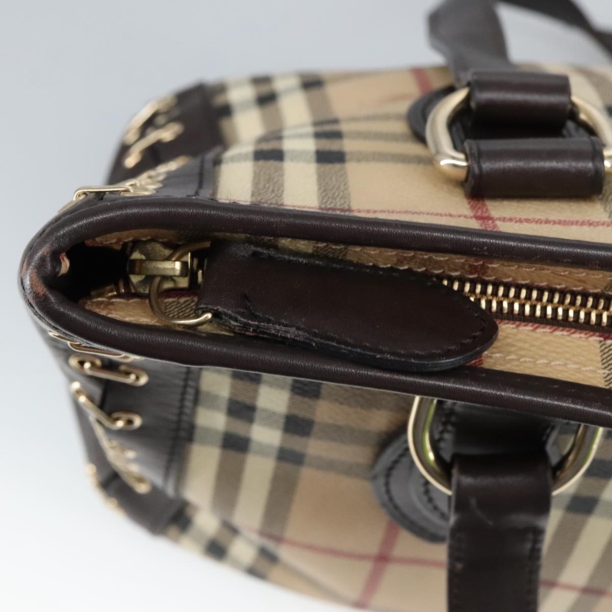 Burberry Nova Check Shoulder Bag Pvc Beige - 14