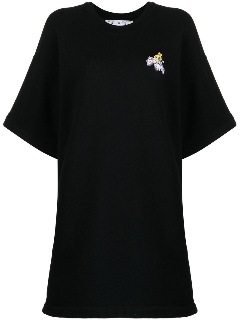 floral arrows T-shirt dress 1