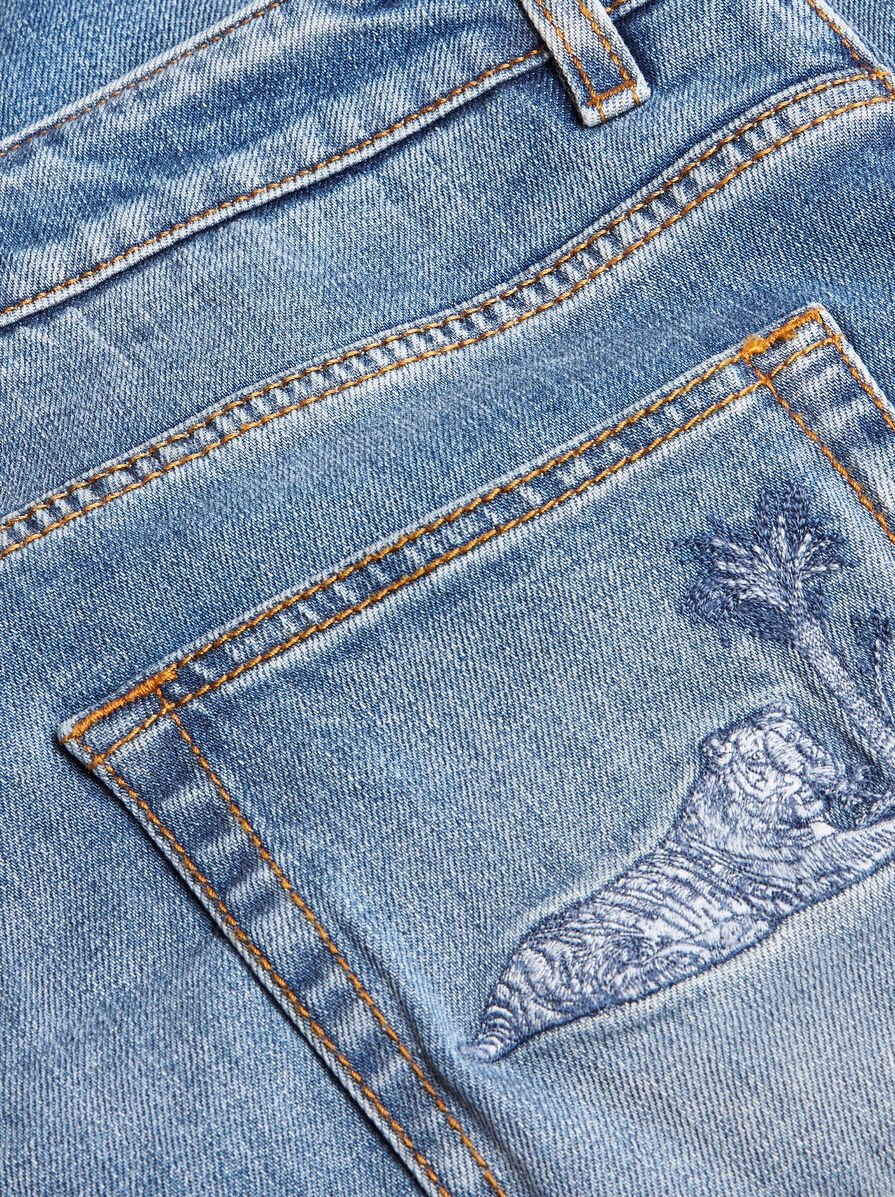 【送料&関税込】Etro Jeans With Logo Embroidery Etro JEANS WITH EMBROIDERY | REVERSIBLE