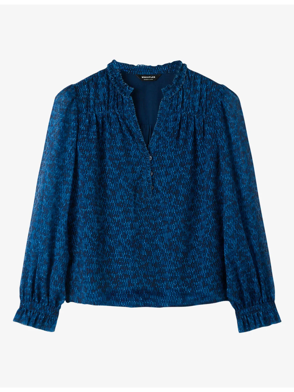 Ditsy Floral Print Woven Blouse - 1