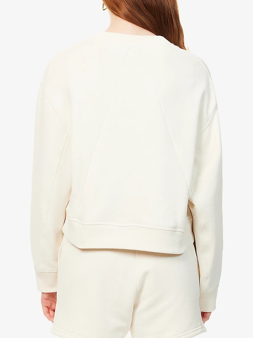 Raquet boxy-fit cotton-blend jersey weatshirt - 4