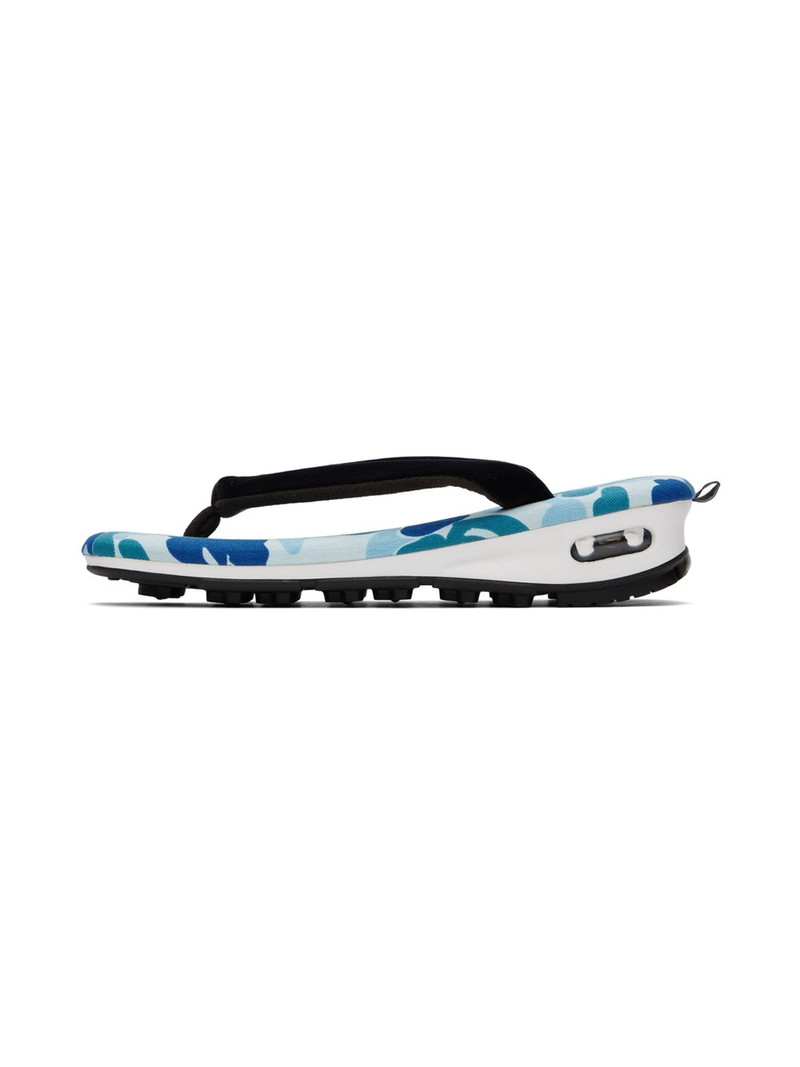 A BATHING APE® Blue goyemon Edition ABC Camo Unda Sandals outlook
