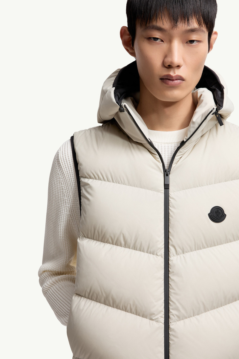 Guersac Diagonal-Quilted Hooded Down Vest 7