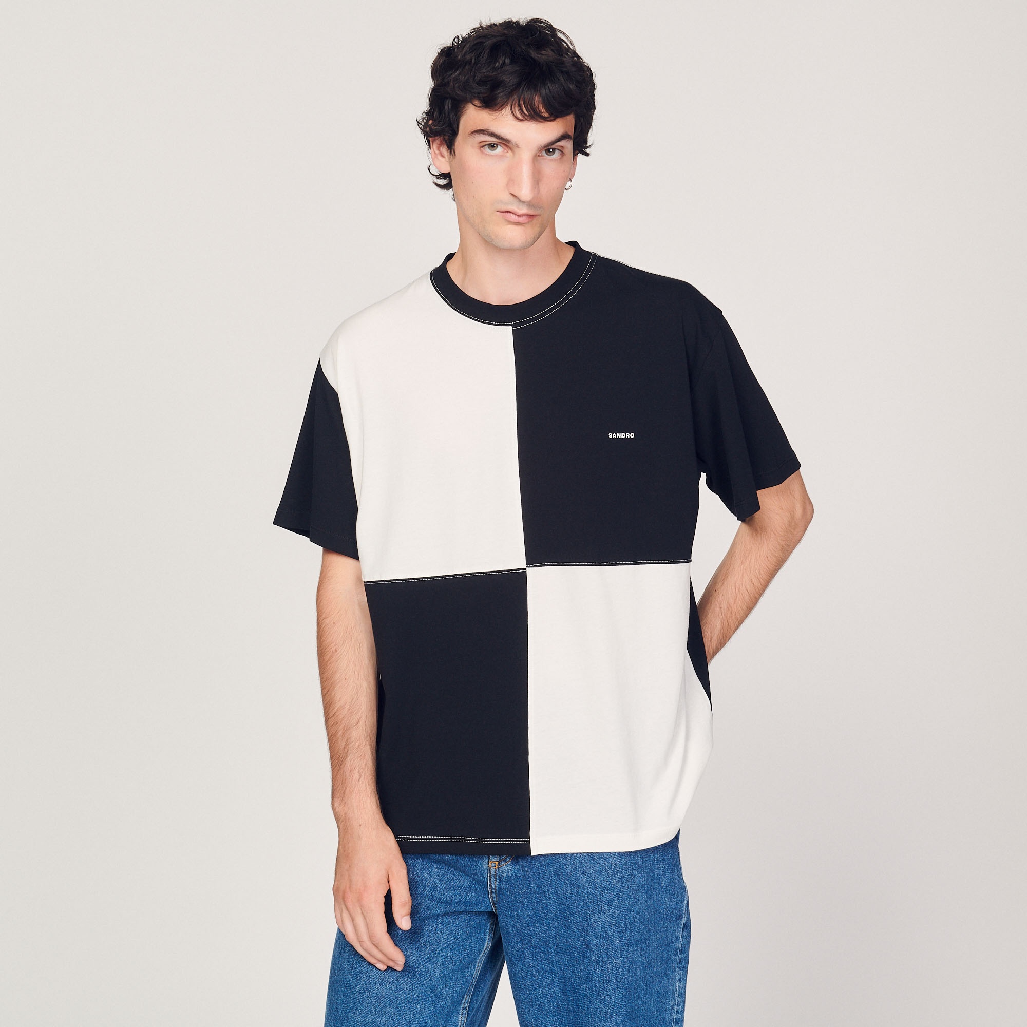 Two-tone organic cotton T-shirt - 2