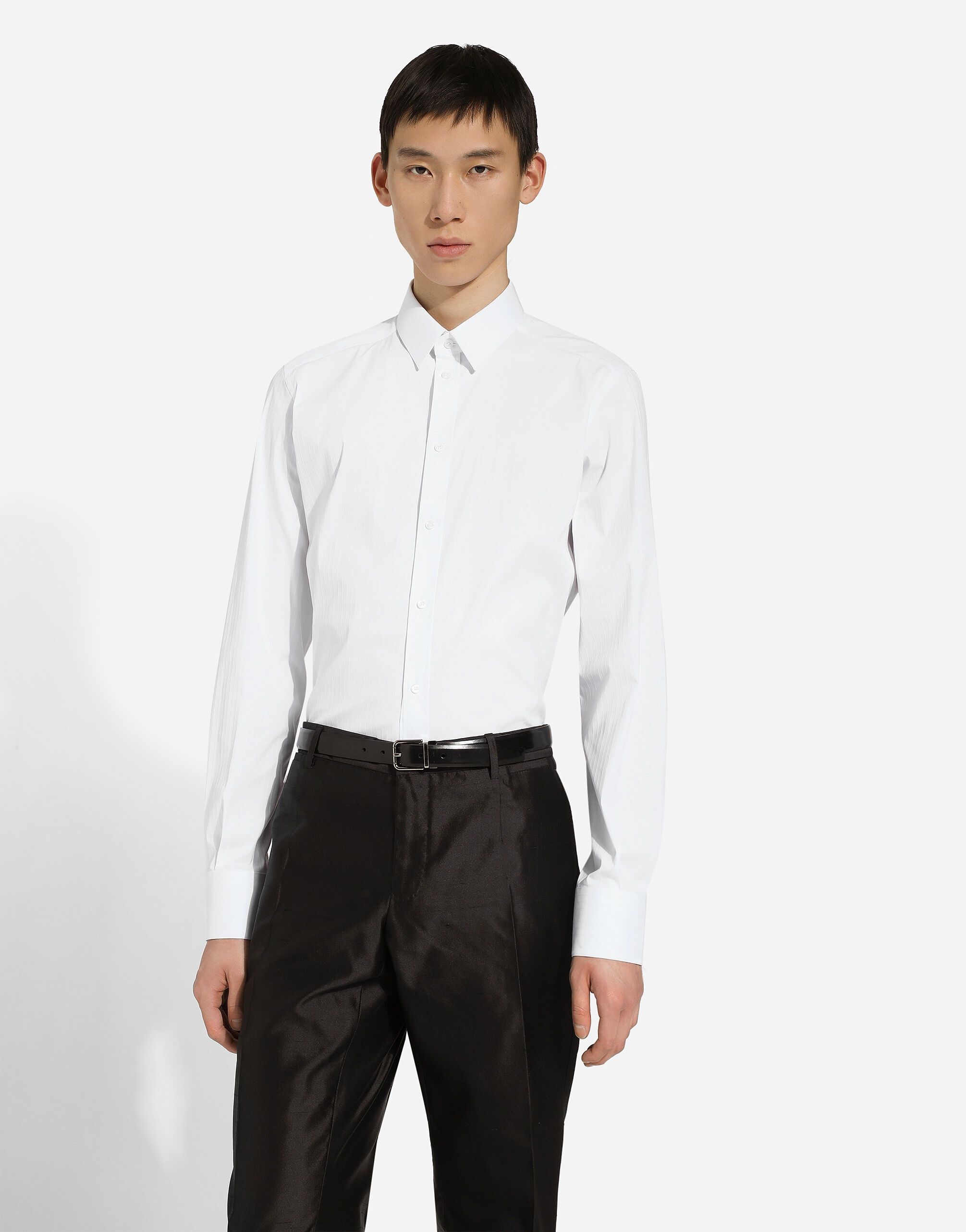 Stretch cotton Gold-fit shirt - 4