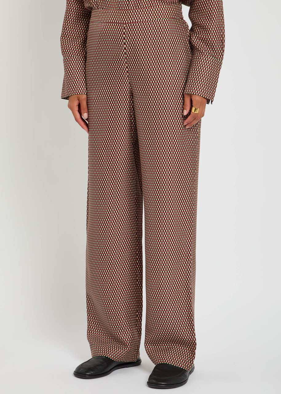Joseph New Sahel Checked Wide-leg Trousers - 2