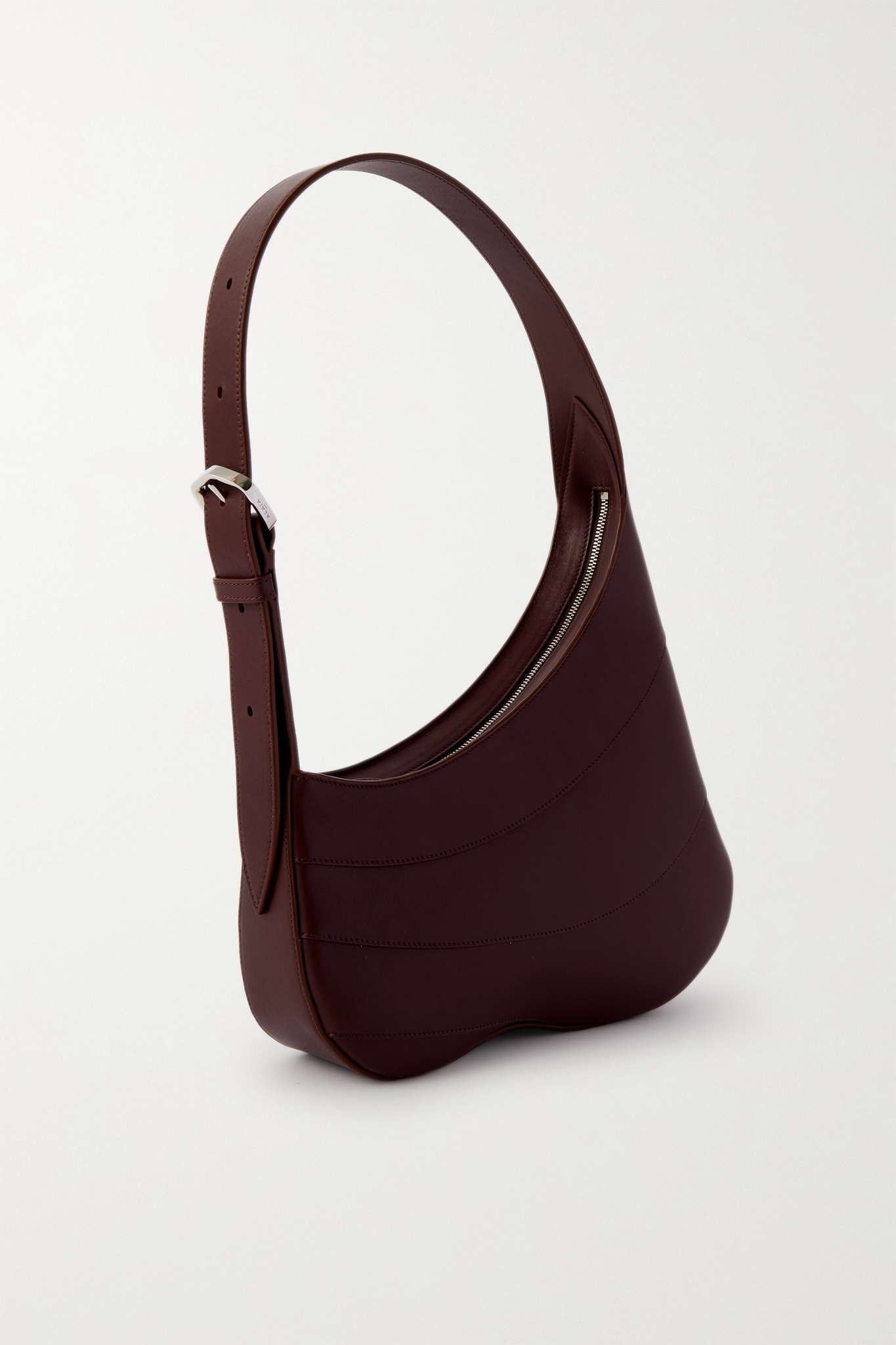 Djinn paneled leather shoulder bag - 3