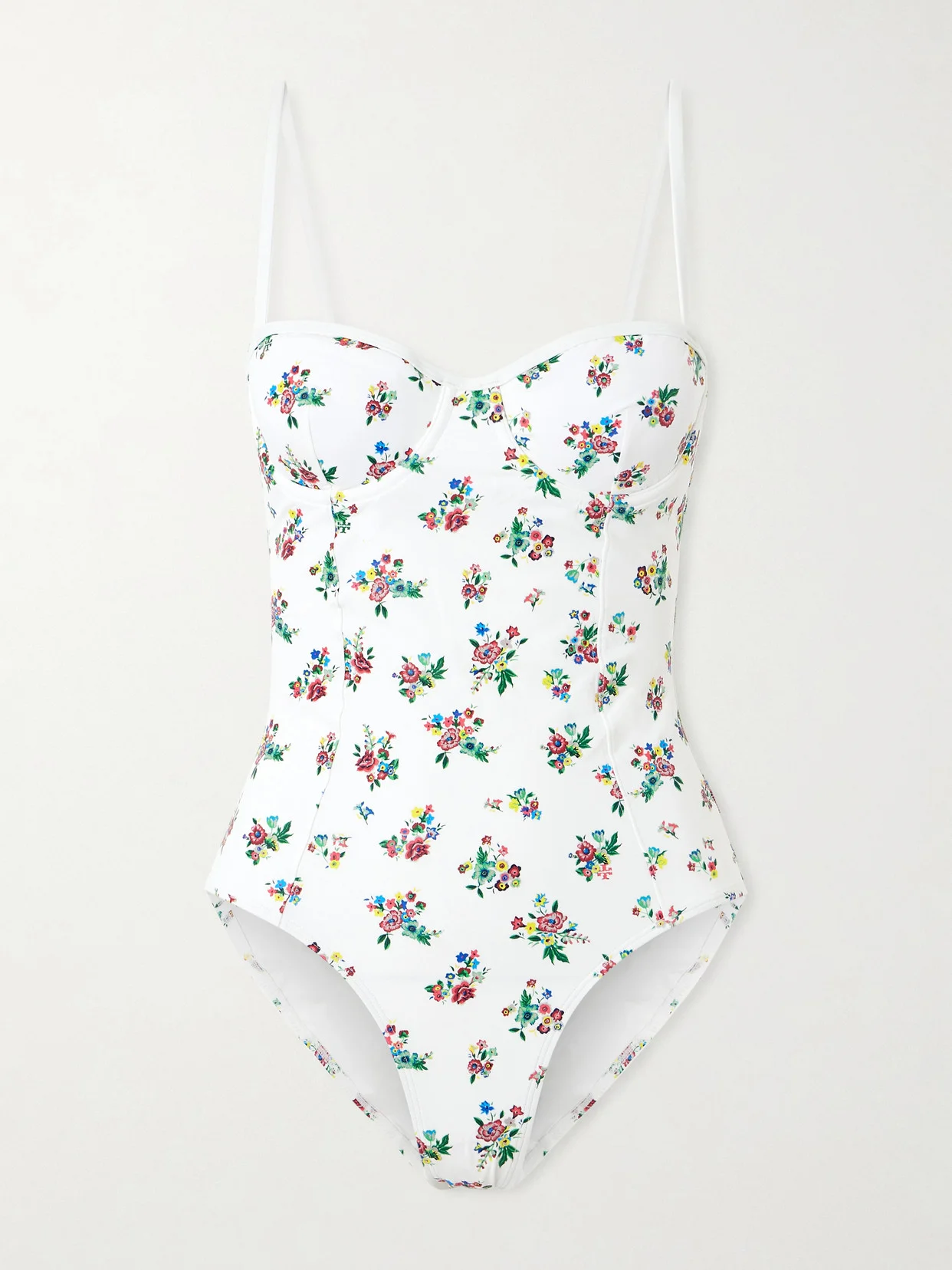 Balcony Underwired Floral-print Swimsuit - 1