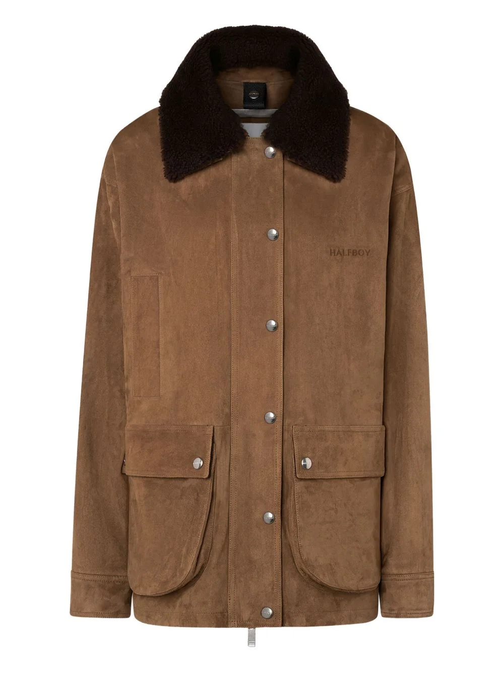 suede corduroy-collar jacket - 1