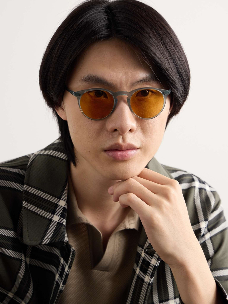 Oliver Peoples O'Malley Round-Frame Tortoiseshell Acetate Sunglasses outlook