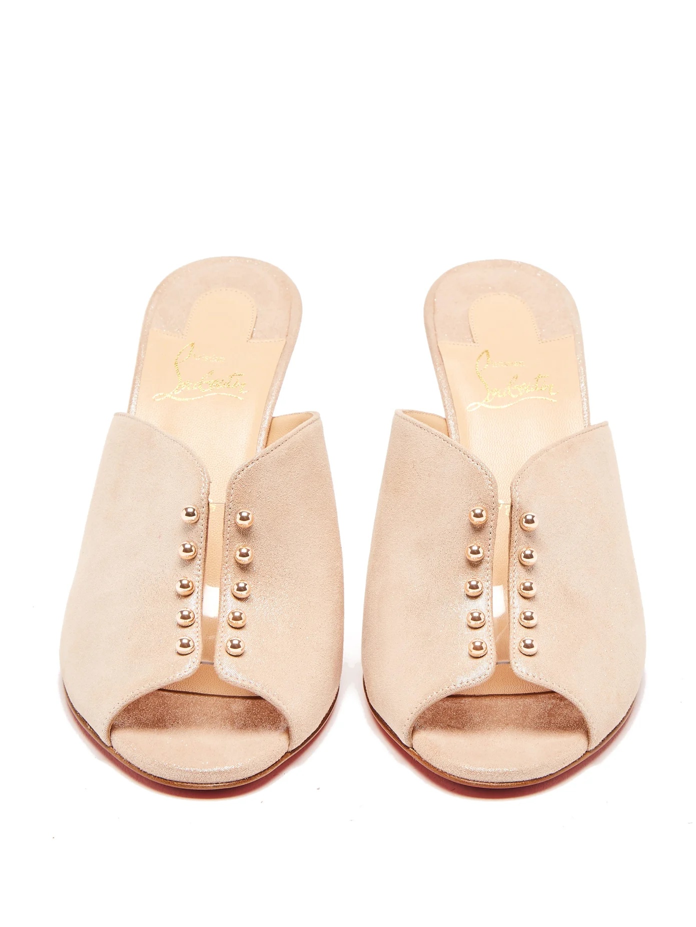 Predumule 85 metallic suede mules - 5