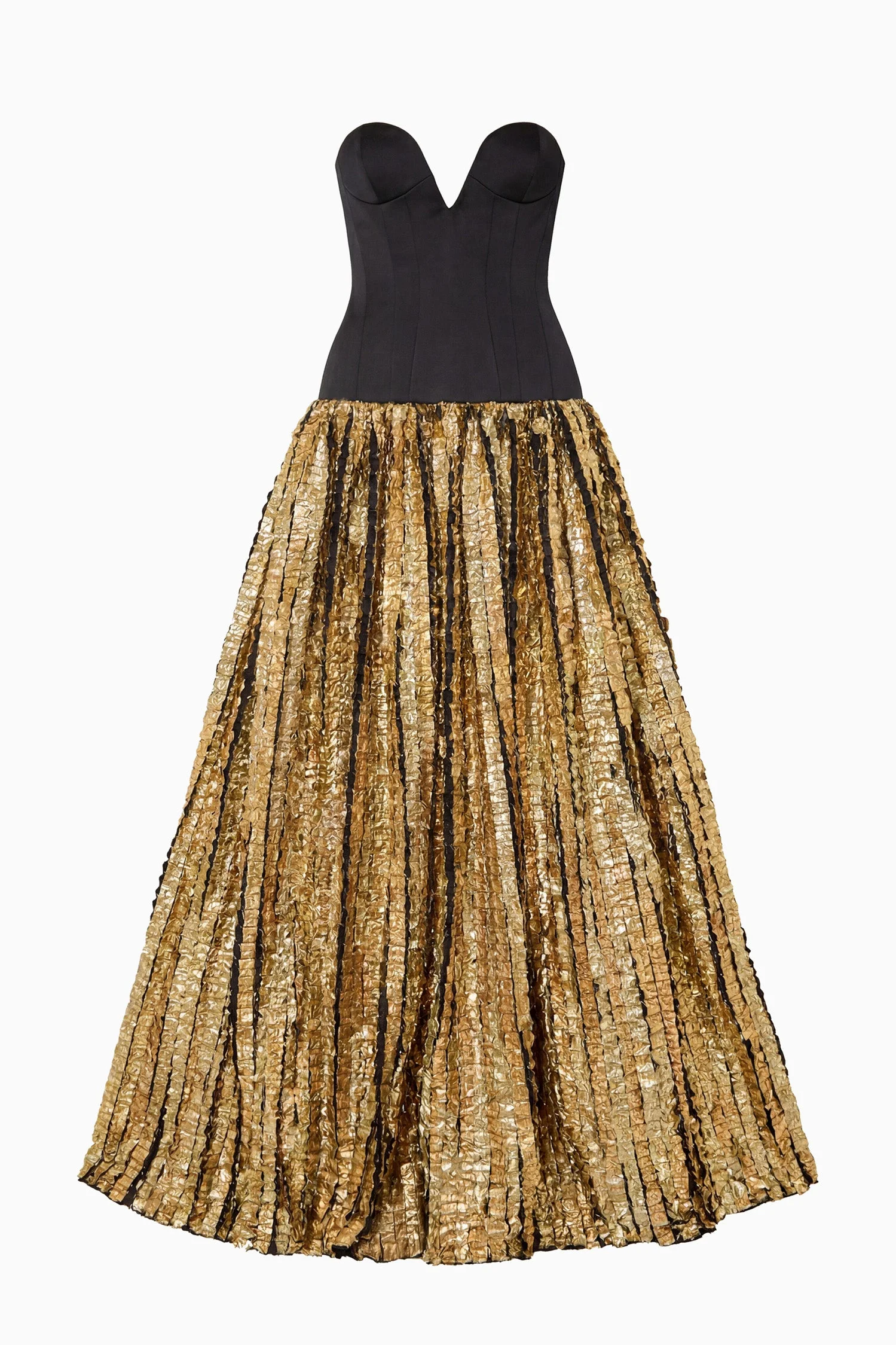 Delora Strapless Lurex Gown - 1