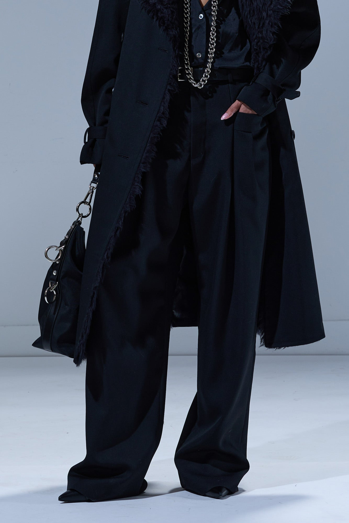 PLEATED POCKET TROUSER - 1