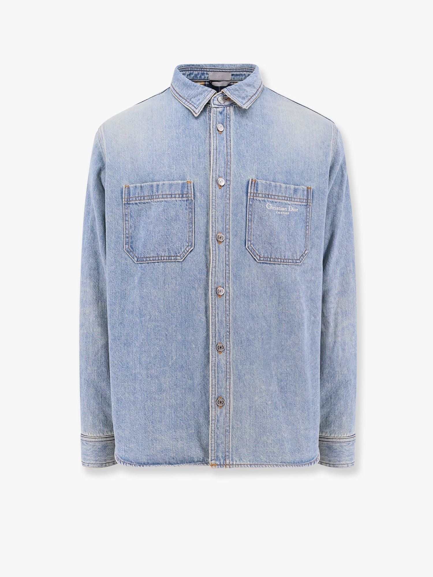 Dior Men Denim Shirt/Jacket With Madras Lining - 1