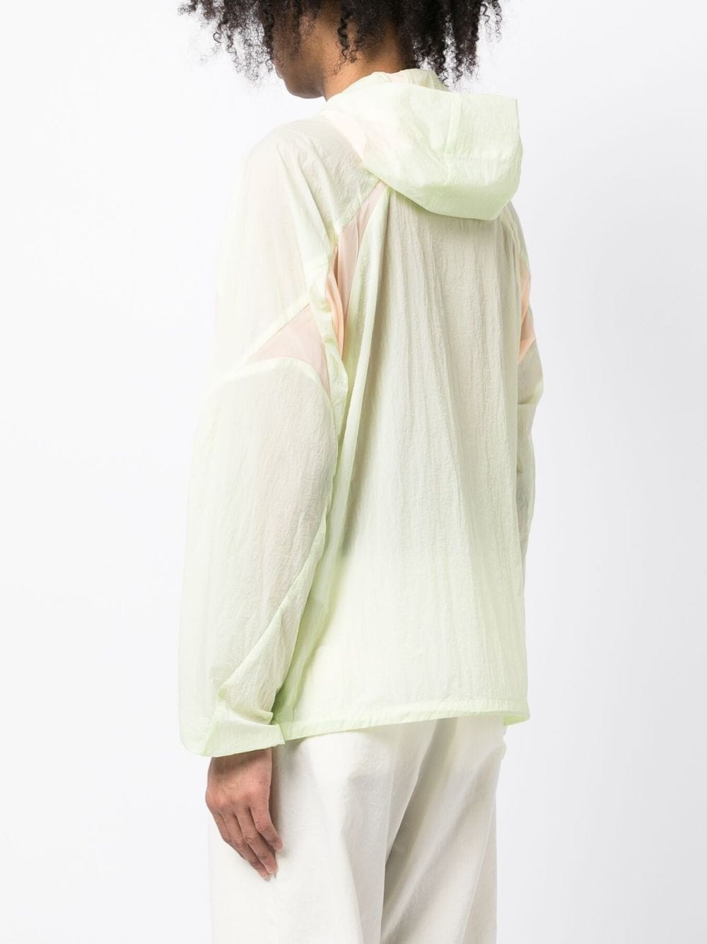 transparent-design hooded jacket - 5