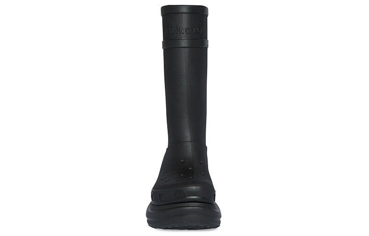 (WMNS) Crocs x Balenciaga Boots 'Black' 677388W1S8E1000 - 4