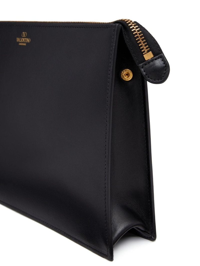 HANDLE FLAT POUCH   VALENTINO GARAVANI  IDENTITY VITELLO  BR 7