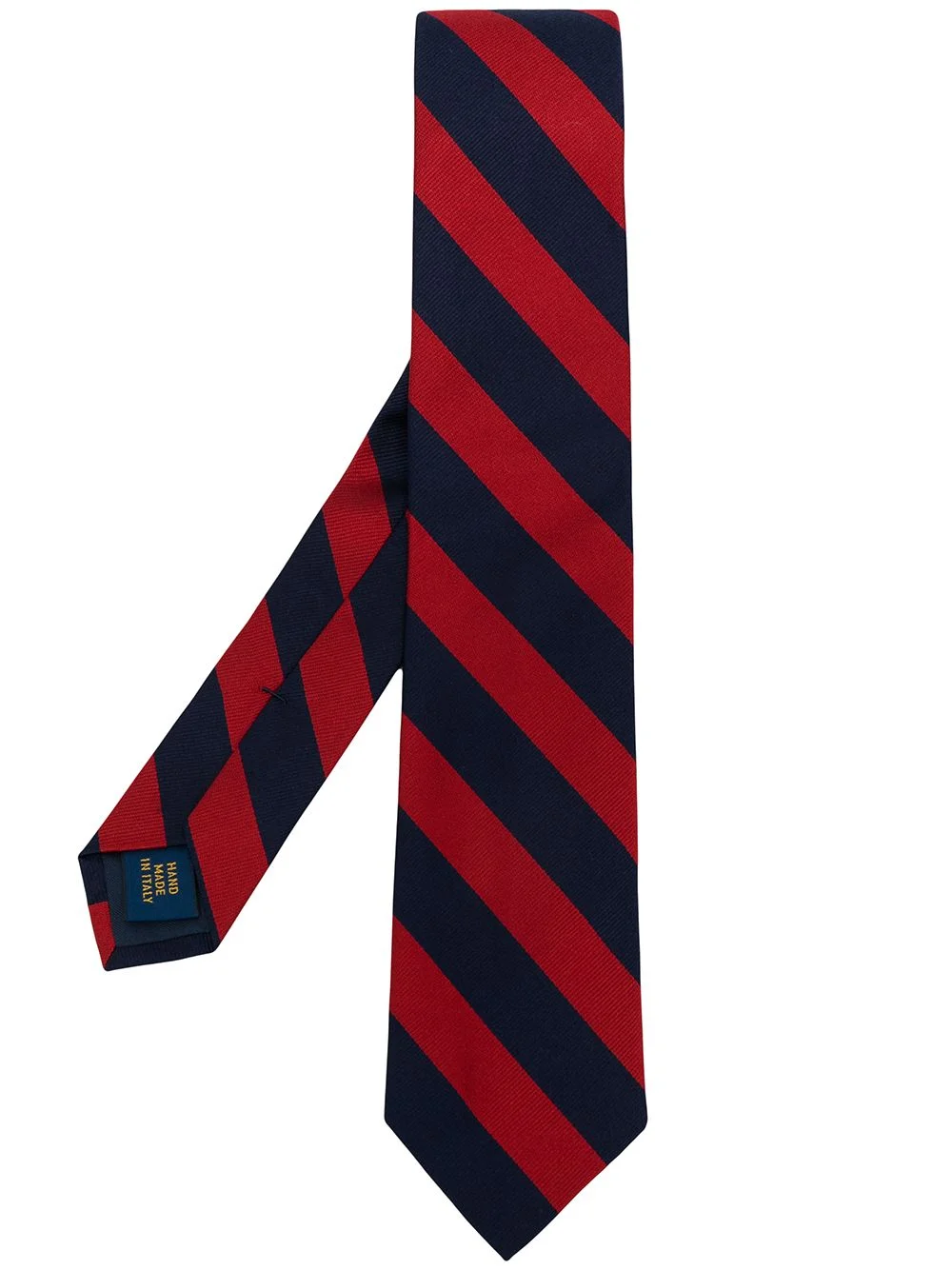 striped silk narrow tie - 1