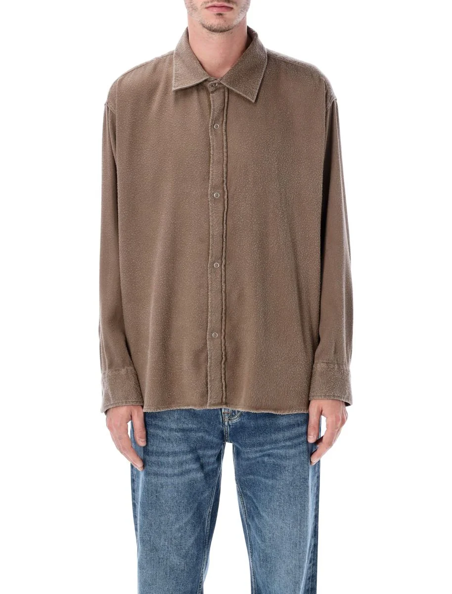 Mfpen Gambler Shirt Dark Taupe Fuzz - 1
