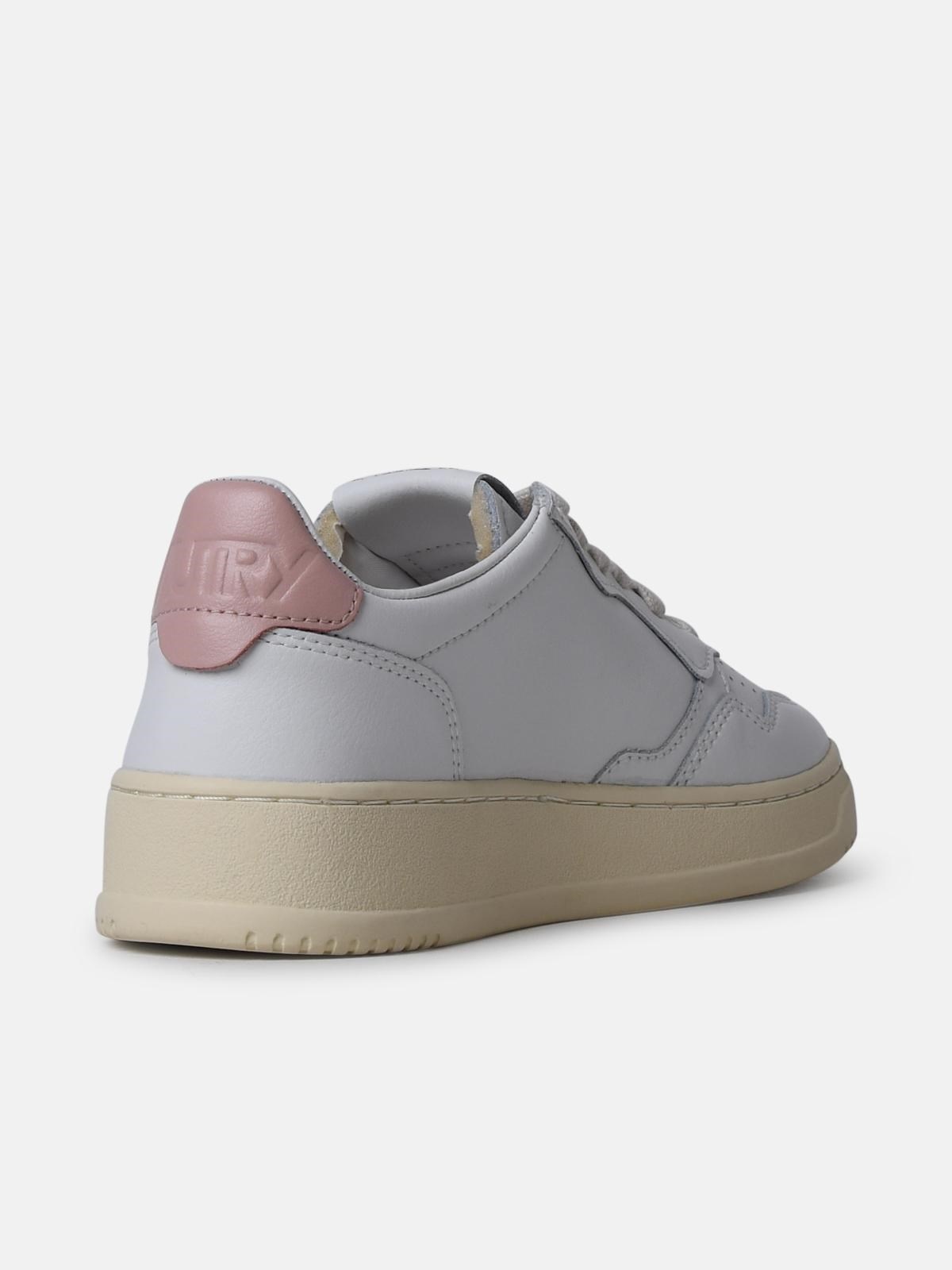 'MEDALIST' WHITE LEATHER SNEAKERS - 3