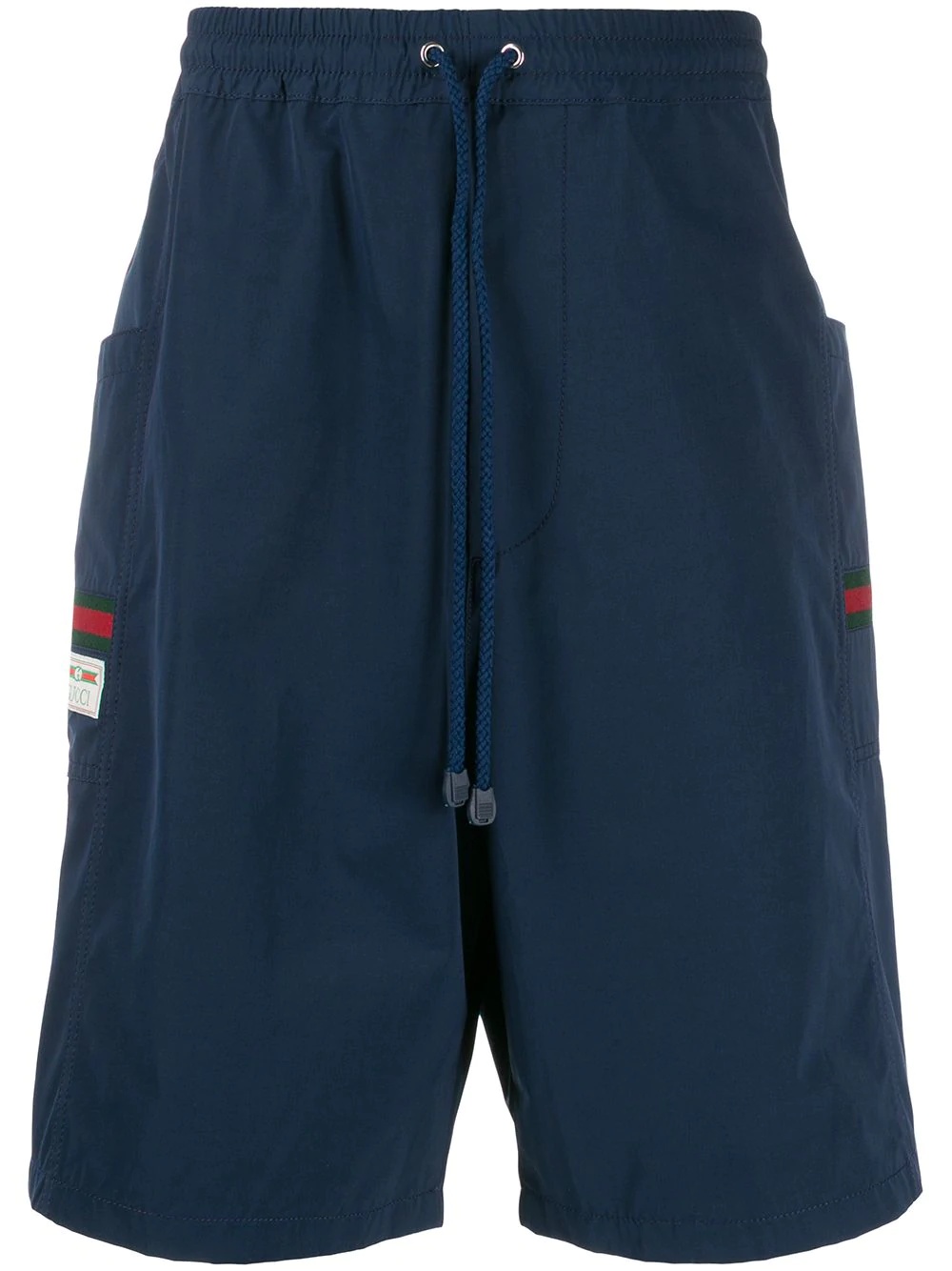 logo patch track shorts - 1