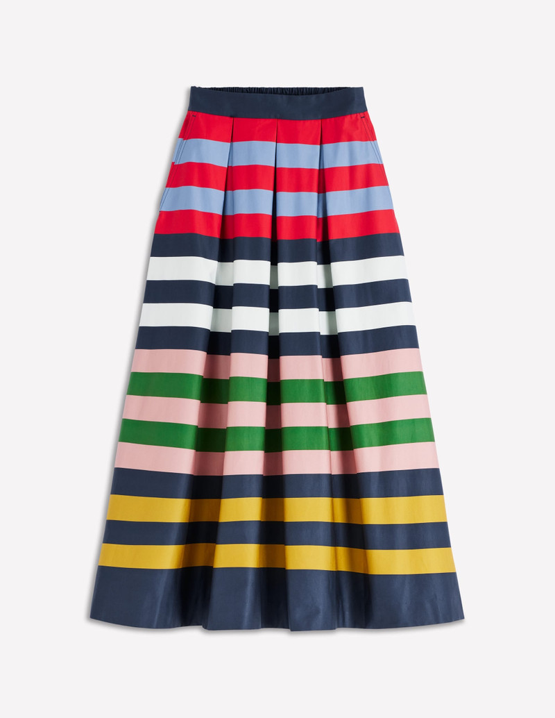 Verity Sateen Skirt-Multi Stripe 1