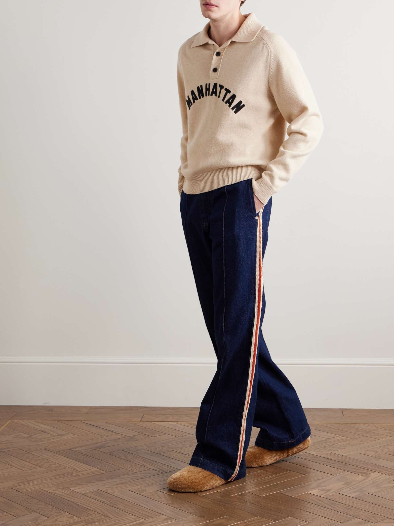Manhattan Appliquéd Wool Polo Shirt - 2