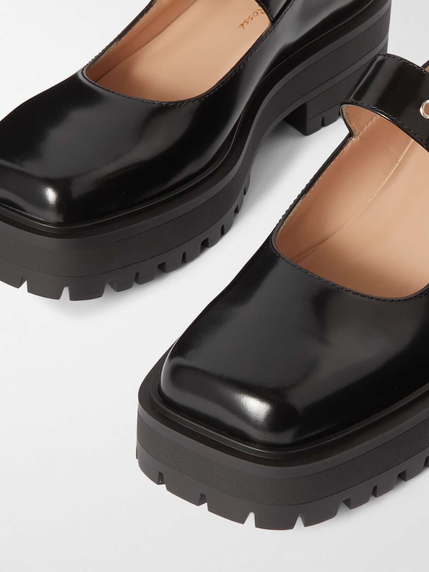 Leather Mary Jane ballet flats - 4
