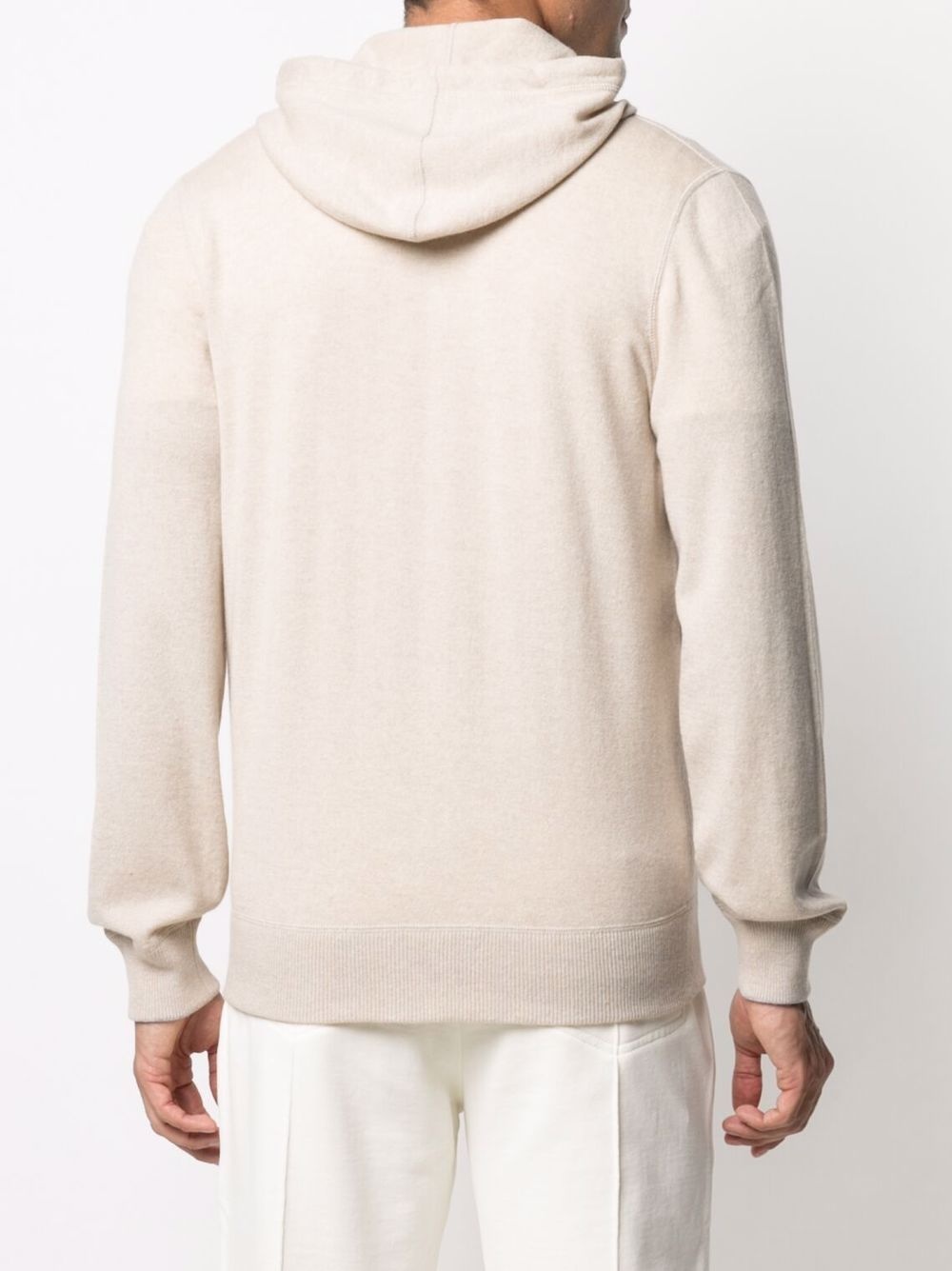 zip-up cashmere hoodie - 4