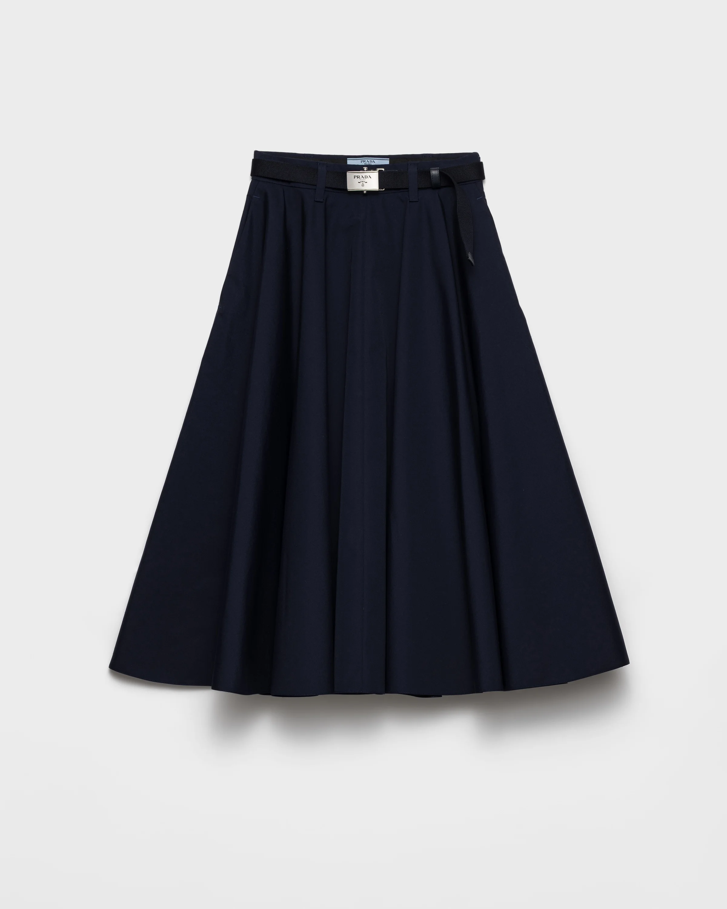 Poplin midi-skirt - 1