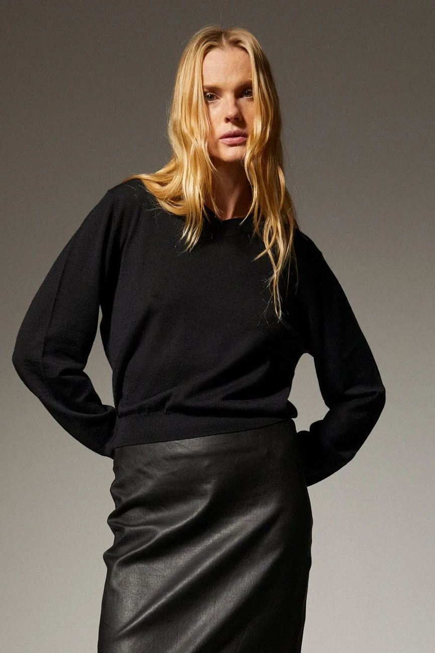 CASHMERE SHRUNKEN V NECK - 1