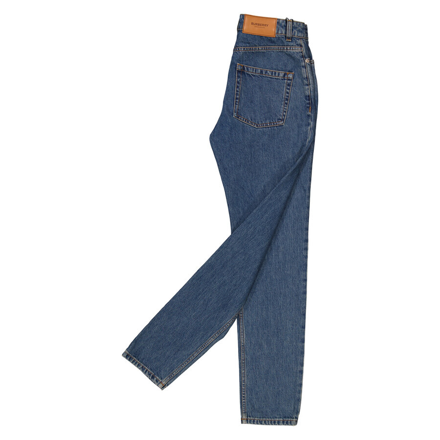Burberry High Waisted Slim-Fit Denim Jeans - 7
