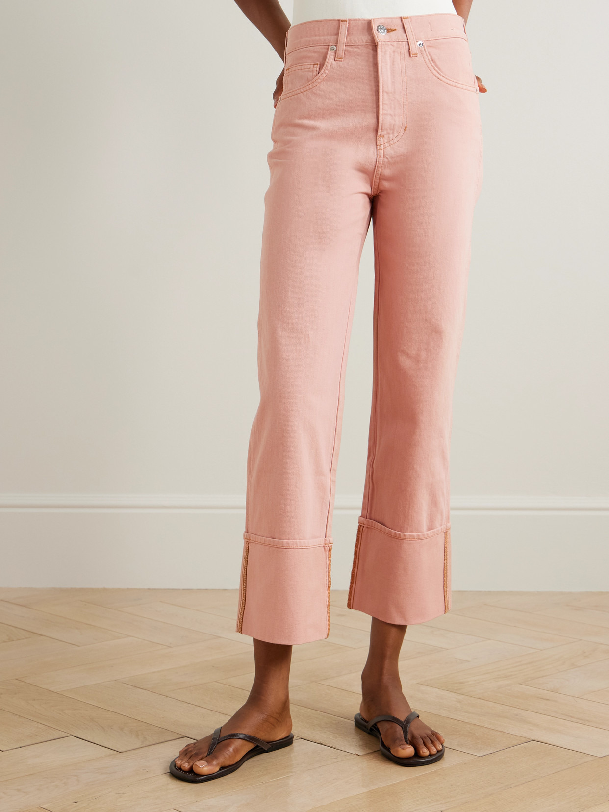 Dylan Cropped High-rise Straight-leg Jeans - 4
