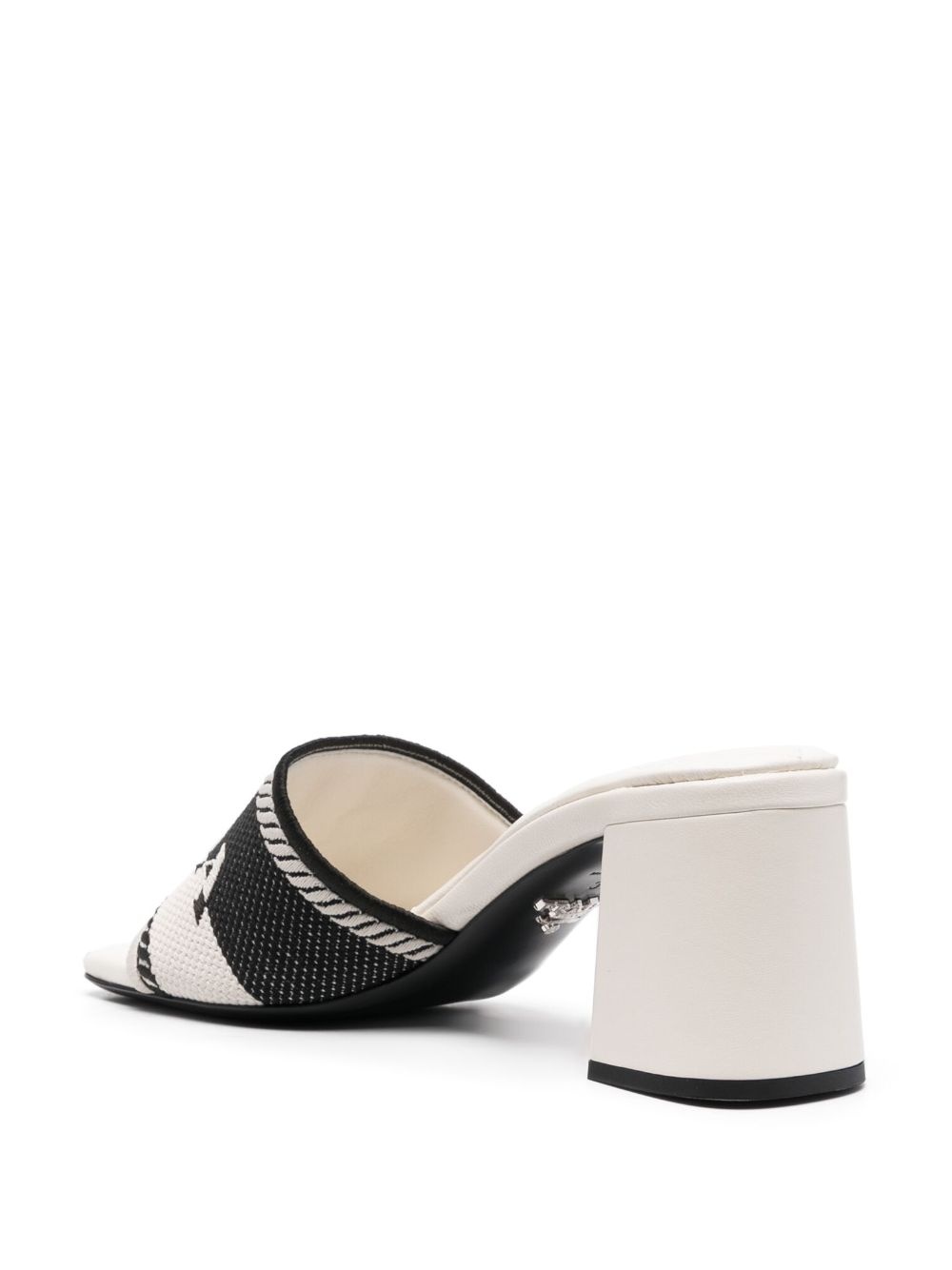 logo-embroidered mules - 3
