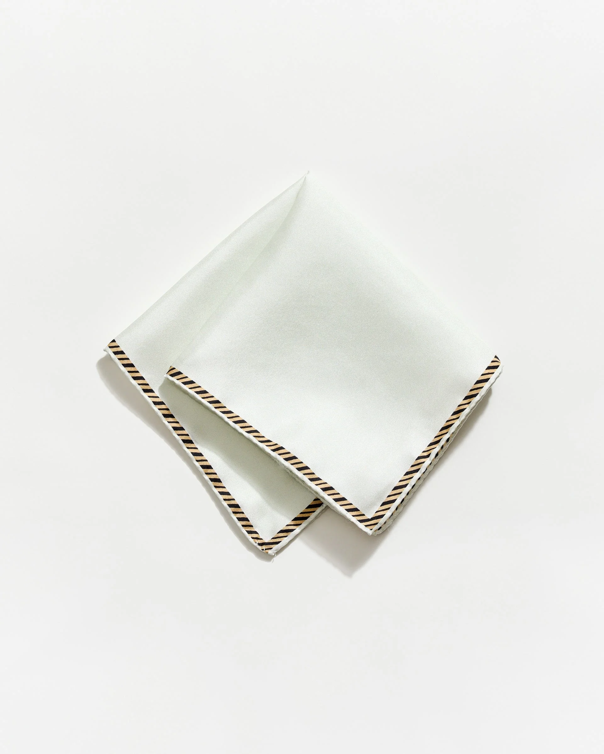 Heirloom Ribbon Border Pocket Square - 1