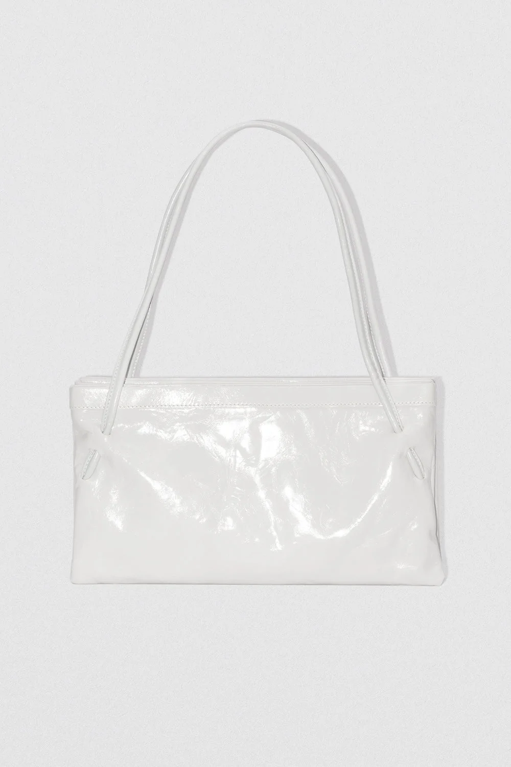 Hannah Burrata Creased Calf Leather Shoulder Bag - 1