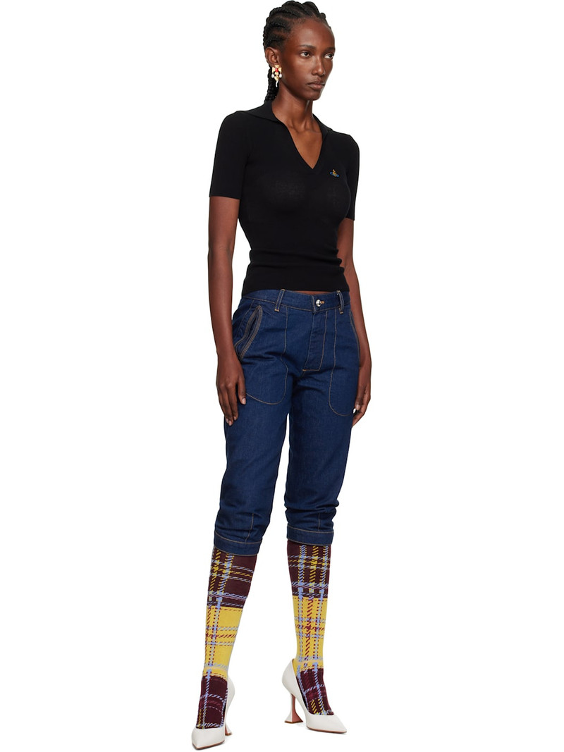 Vivienne Westwood Black Marina Polo outlook