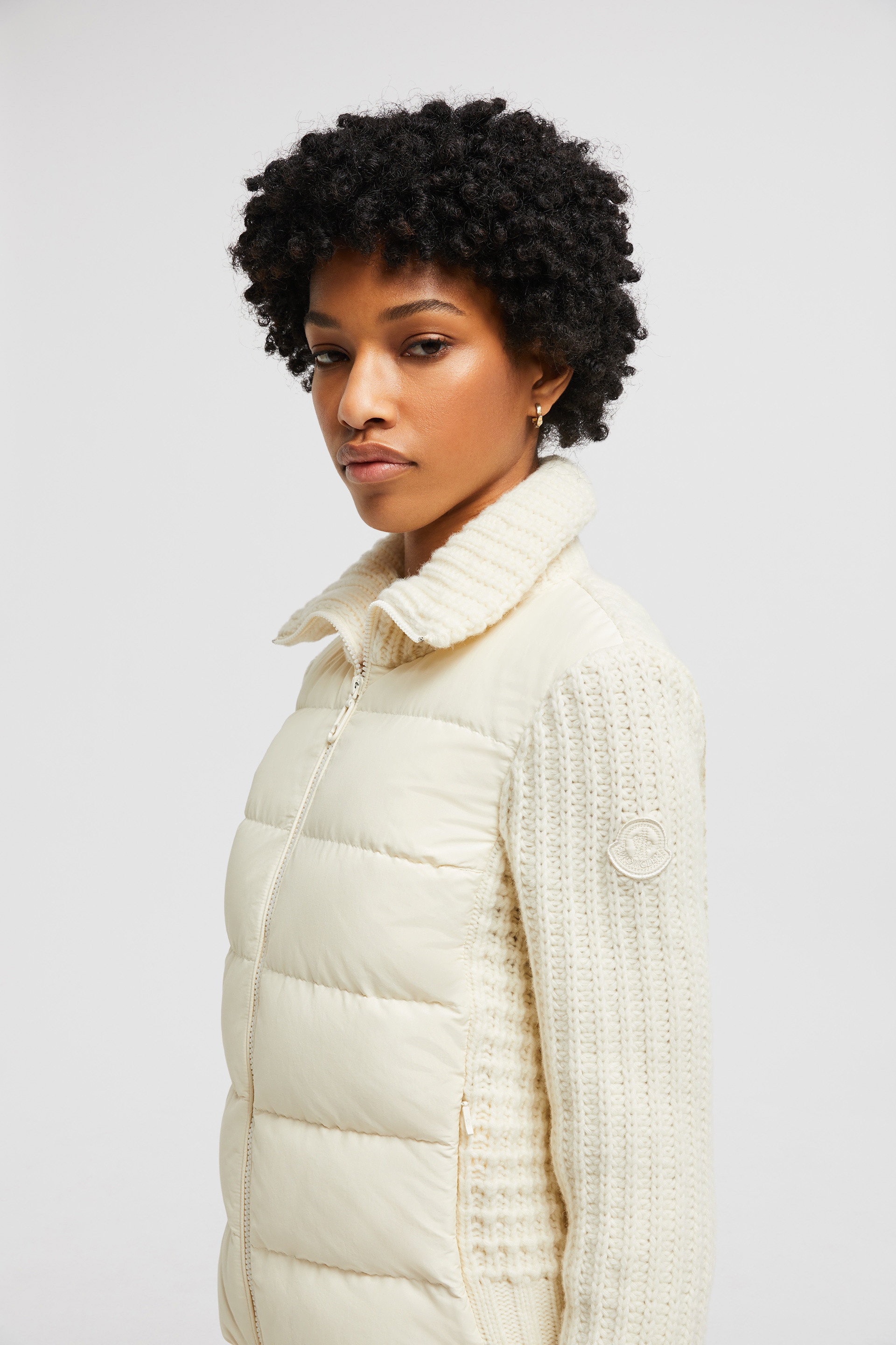 Padded Wool & Cashmere Zip-Up Cardigan - 4