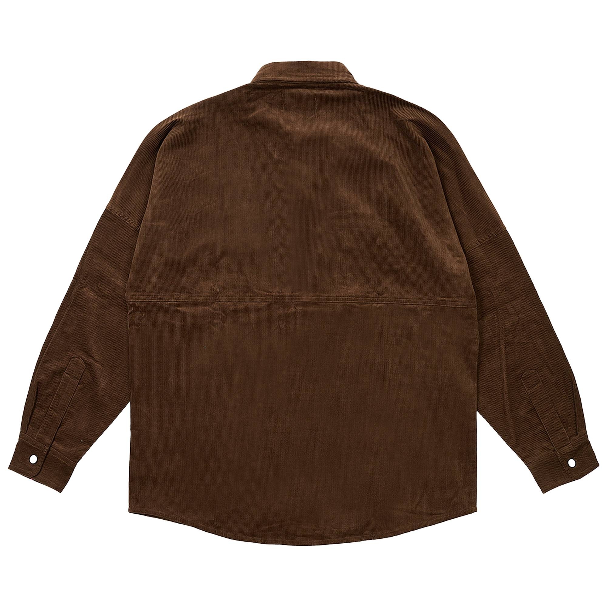 Palace Drop Shoulder Cord Shirt 'Nice Brown' - 2