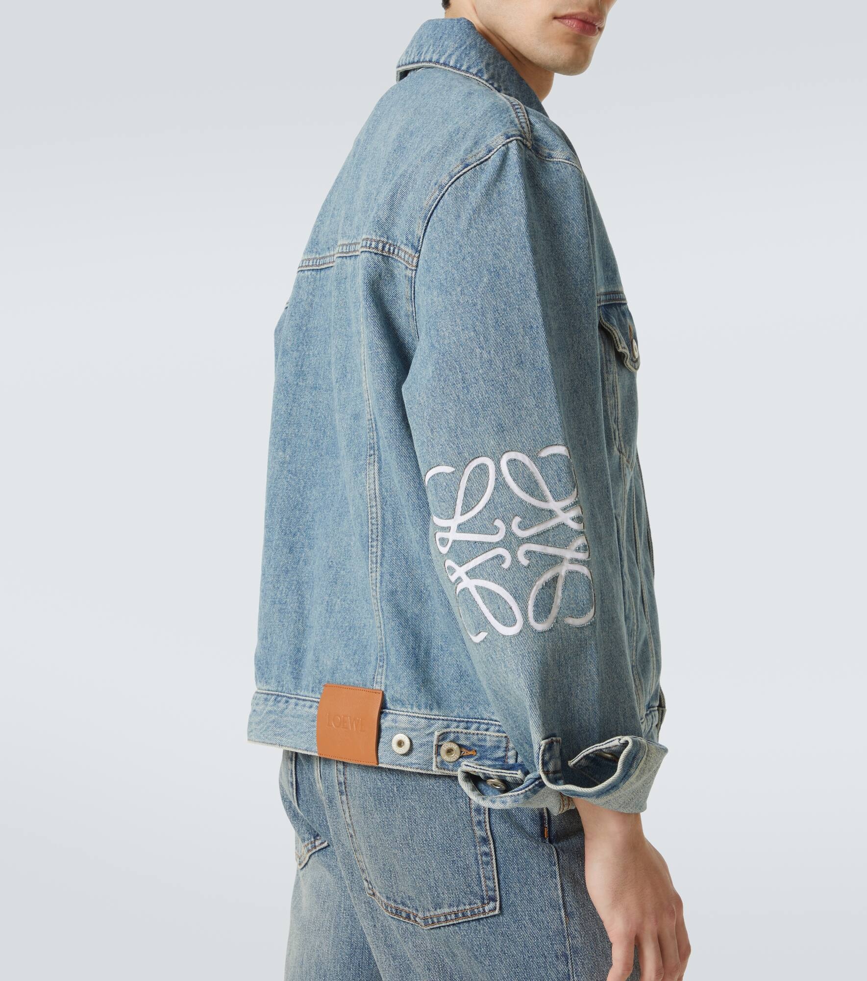 Anagram denim jacket - 6