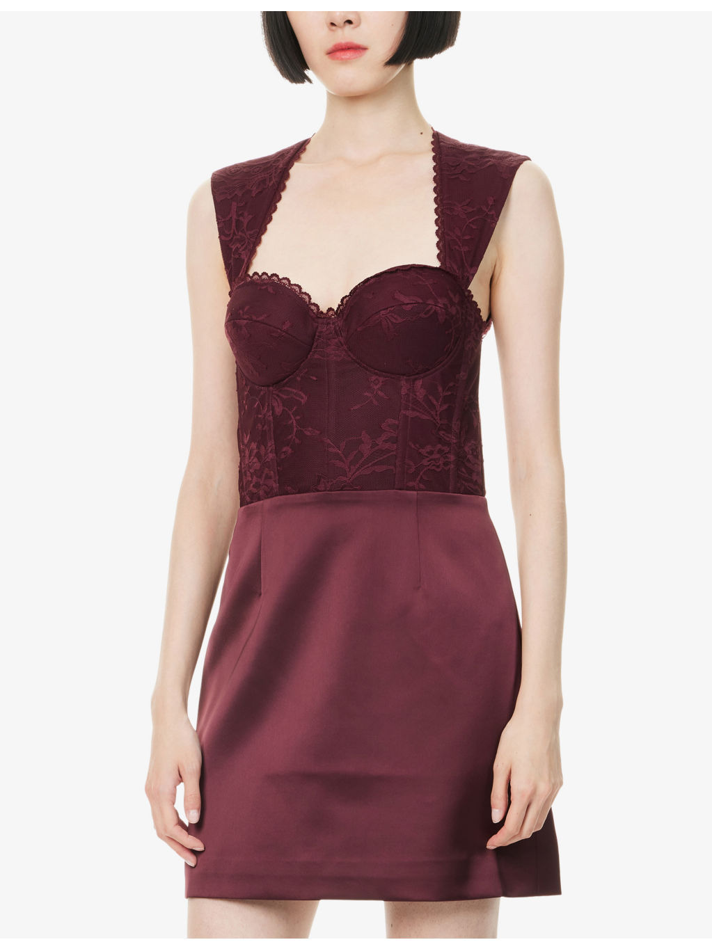 Avalon Lace-Embroidered Woven Mini Dress - 3