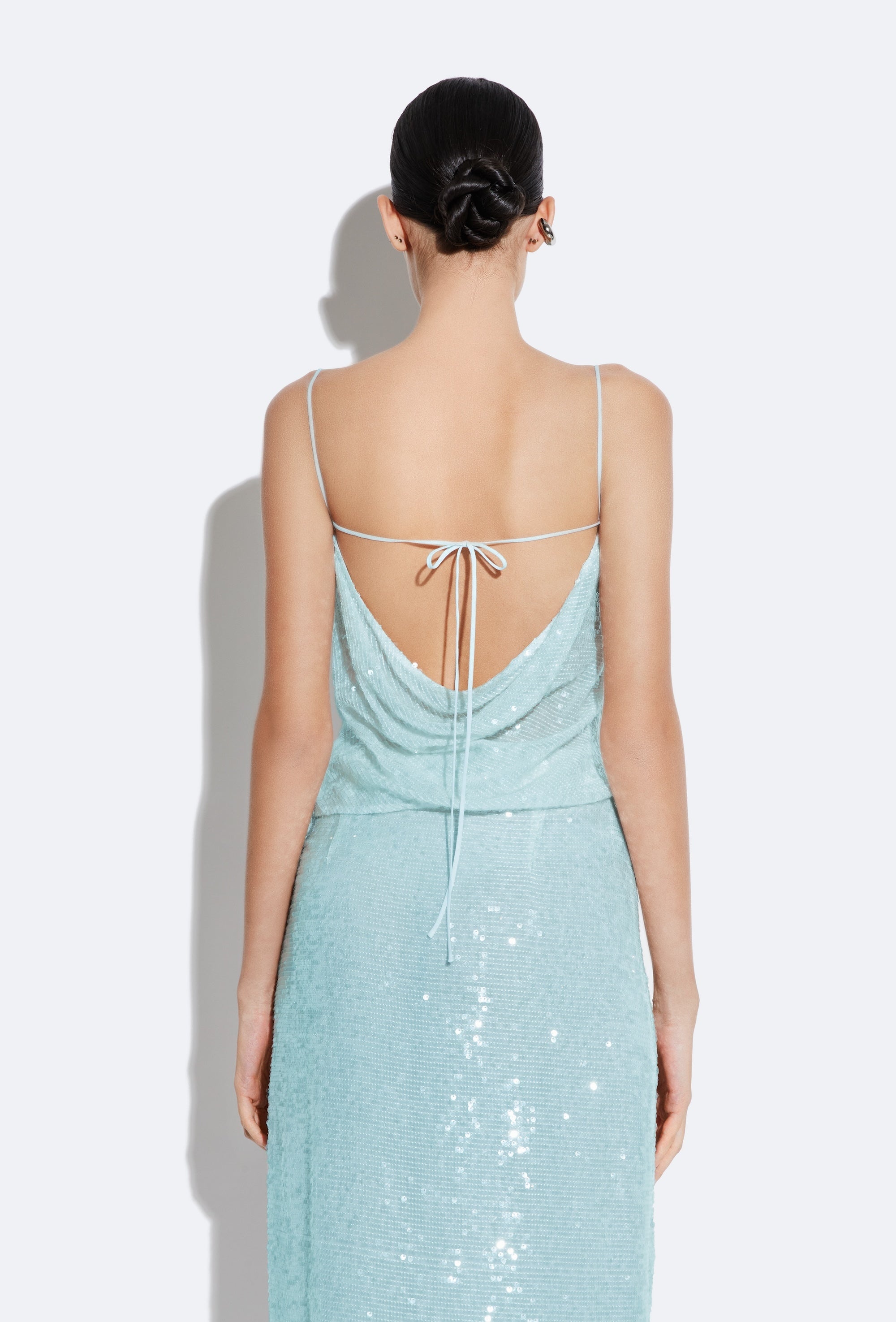 Sequin Cowl Cami Top - 3