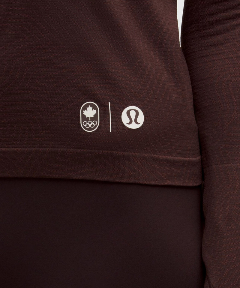 Team Canada Swiftly Tech Long-Sleeve Shirt 2.0 Waist Length *COC Logo 7