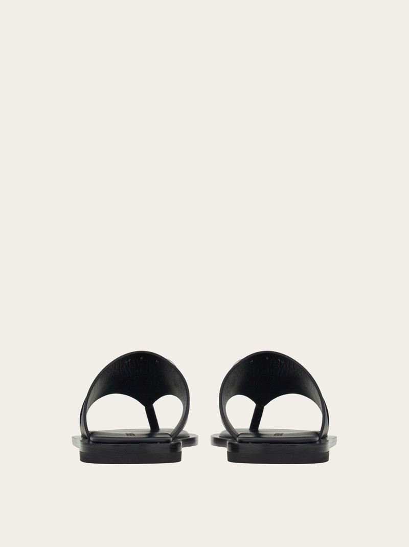 FERRAGAMO Sandal with Gancini ornament outlook